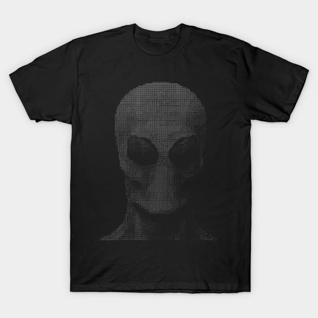 Alien ASCII Art Edit T-Shirt by occultfx